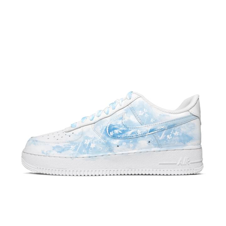 Nike Nike Air Force 1 Skateboard Shoes Men's Low Top White/Blue