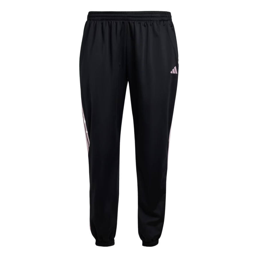 Adidas Adidas 3 Stripes Knitted Sweatpants Women's Black/Transparent Pink Moderate