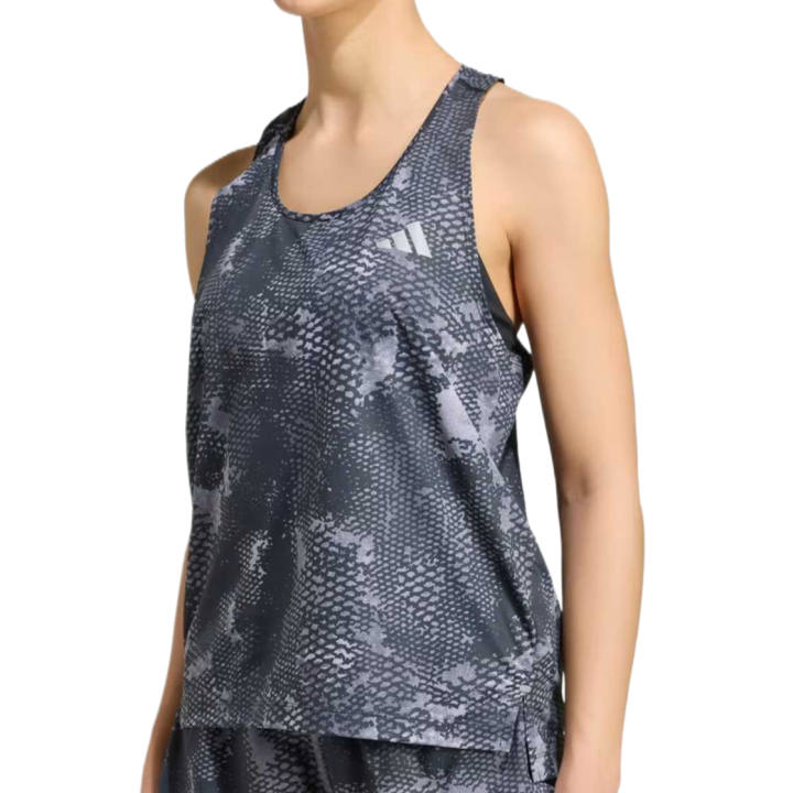 Adidas Adidas Running Tank Tops Women's Slate Gray/Aurora Agate Black/Night Gray Crew Neck Moderate
