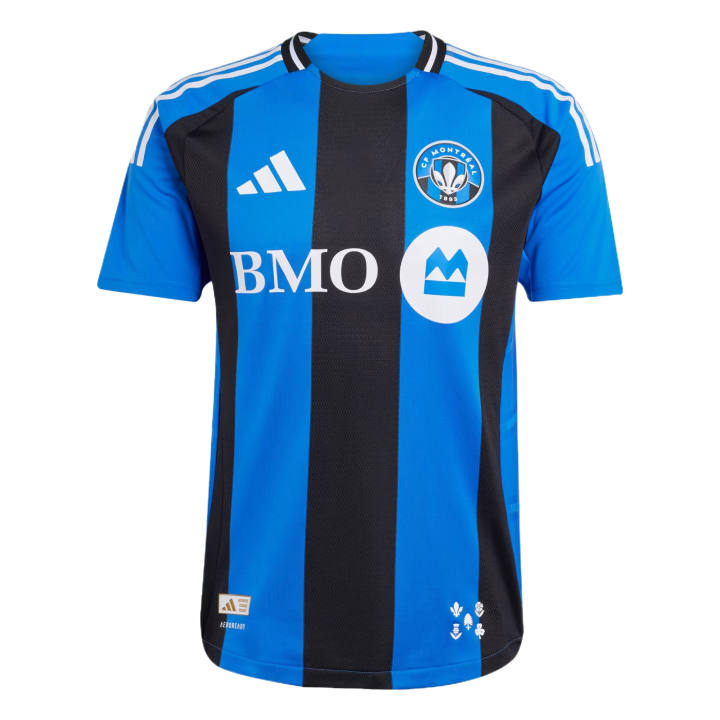 Adidas Adidas CF Montreal Soccer Jerseys Men's Blue/Black Crew Neck