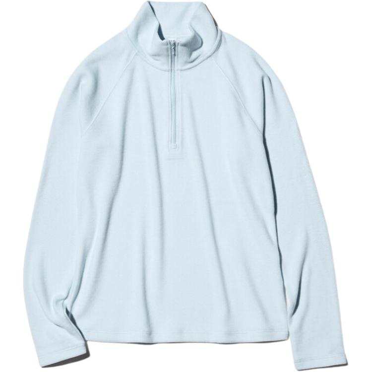 UNIQLO FW26 Sweatshirts Women's 60 Light Blue Stand Collar Moderate