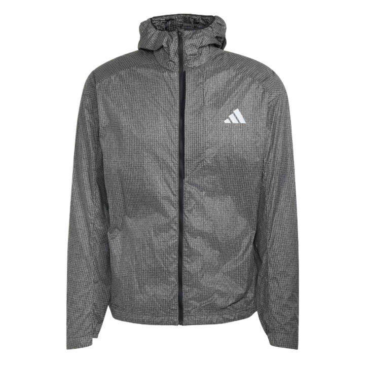 Adidas Adidas Running Jackets Men's Reflective Silver Hooded Non Detachable Moderate