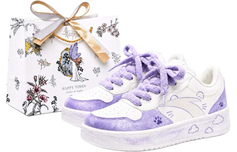 ANTA Easy Skateboard Shoes Women's Low Top Purple