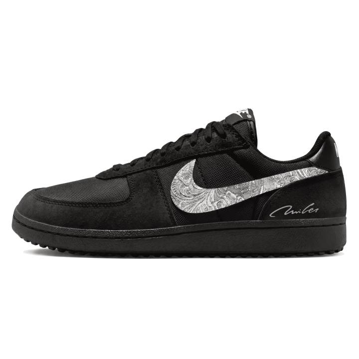Nike Nike Field General Skateboard Shoes Men's Low Top Black Silver