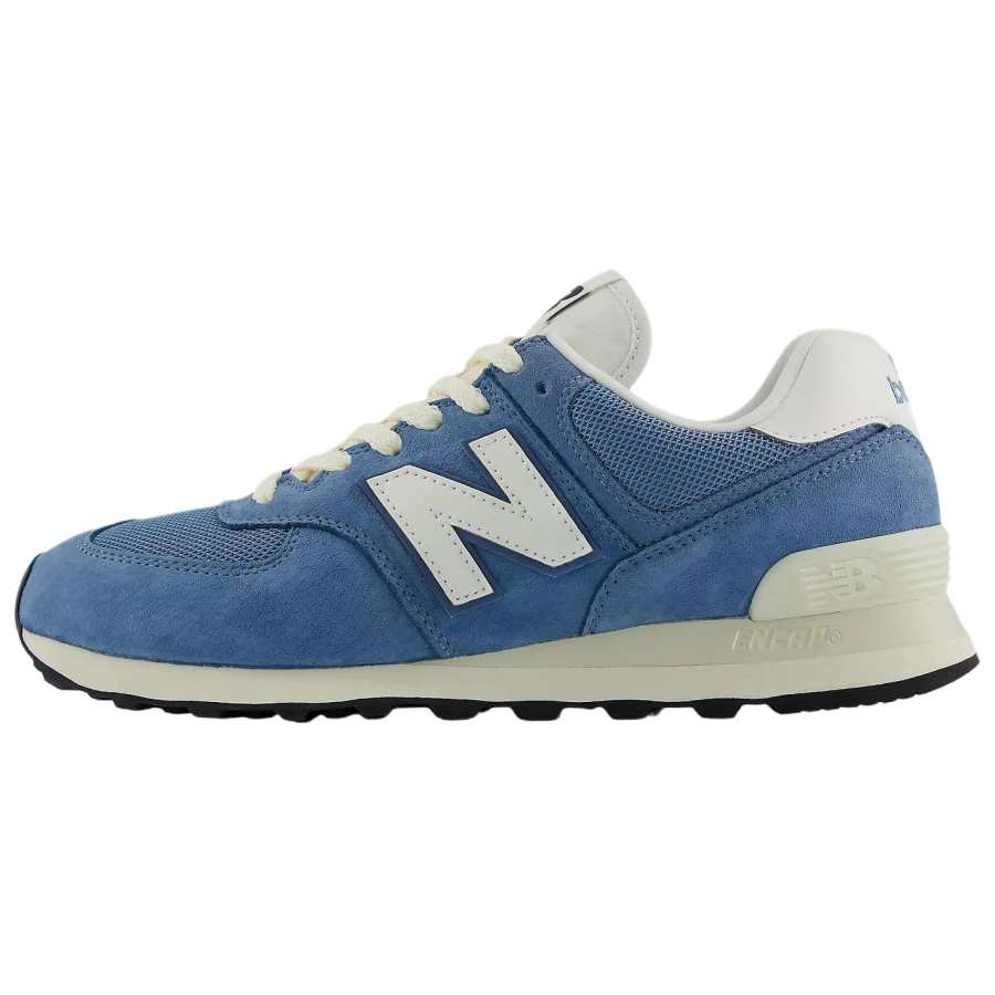 New Balance New Balance NB 574 Running Shoes Unisex Low Top Blue With White Lettering