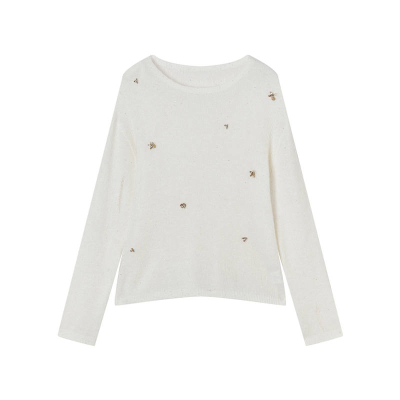 XIANGYING Knitwear Women's Crew Neck Moderate