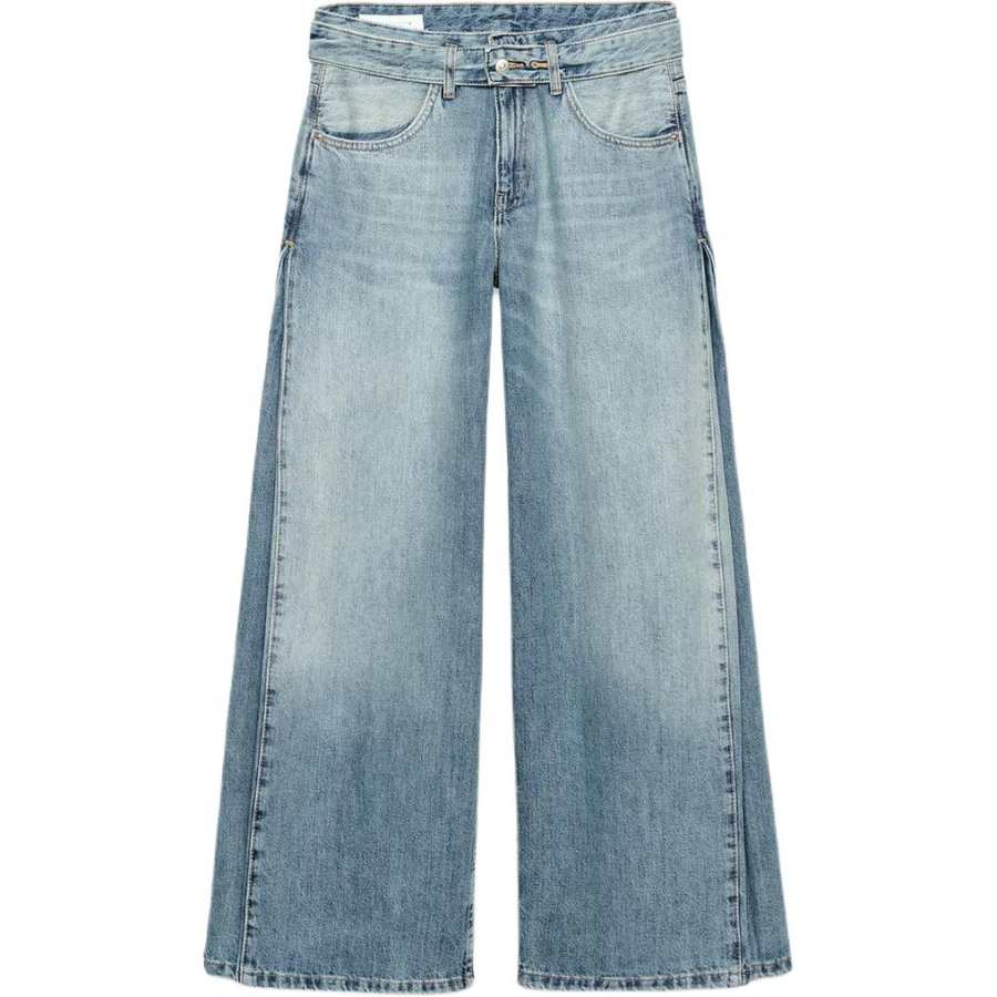 ZARA Trf Jeans Women's Light Blue Moderate