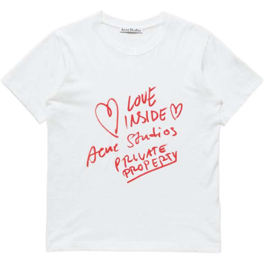 Acne Studios Acne Studios T Shirts Unisex White Crew Neck