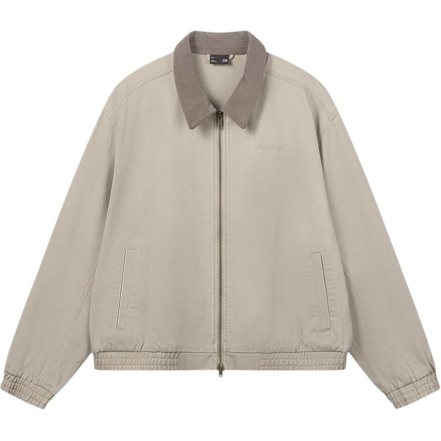 Li-Ning Li Ning Sports Life Collection Jackets Unisex Muted Grass Lapel Moderate