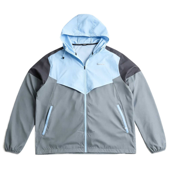 Nike Nike Jackets Men's Cool Gray/Spirit Blue/Carbon Black Hooded Non Detachable Moderate