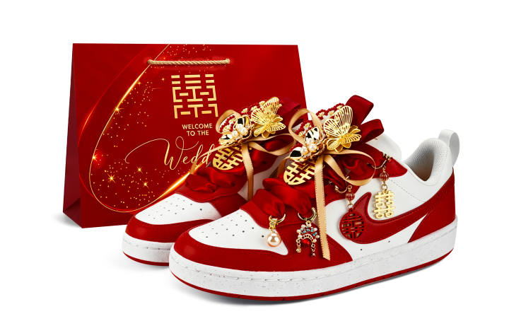 Nike Nike Court Borough Skateboard Shoes Women's Low Top Red