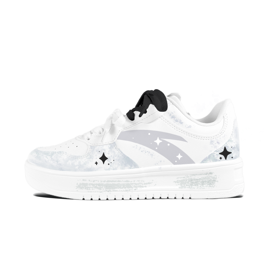 ANTA Easy Skateboard Shoes Unisex Low Top Gray
