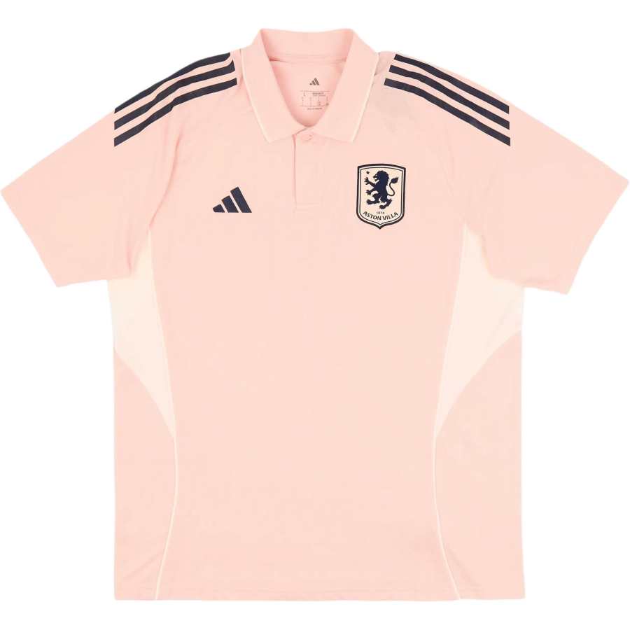 Adidas Adidas Aston Villa Polo Shirts Unisex Light Pink Polo Collar Moderate