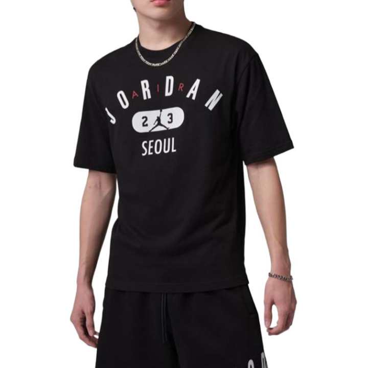 Jordan Jordan T Shirts Men's Black Crew Neck