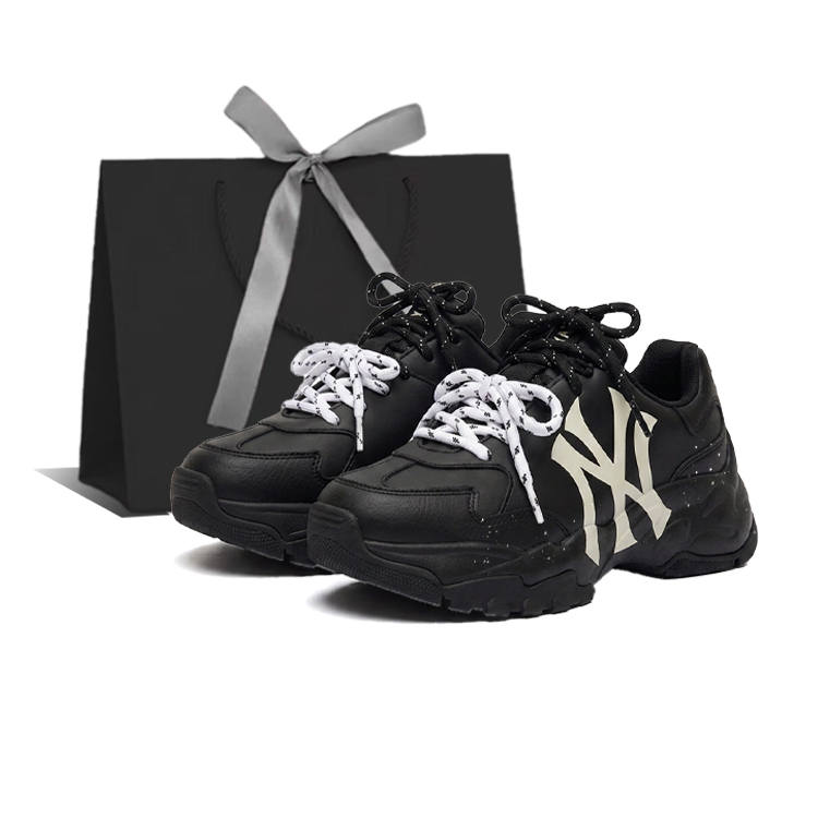 MLB MLB Big Ball Chunky Sneakers Unisex Low Top Black & White