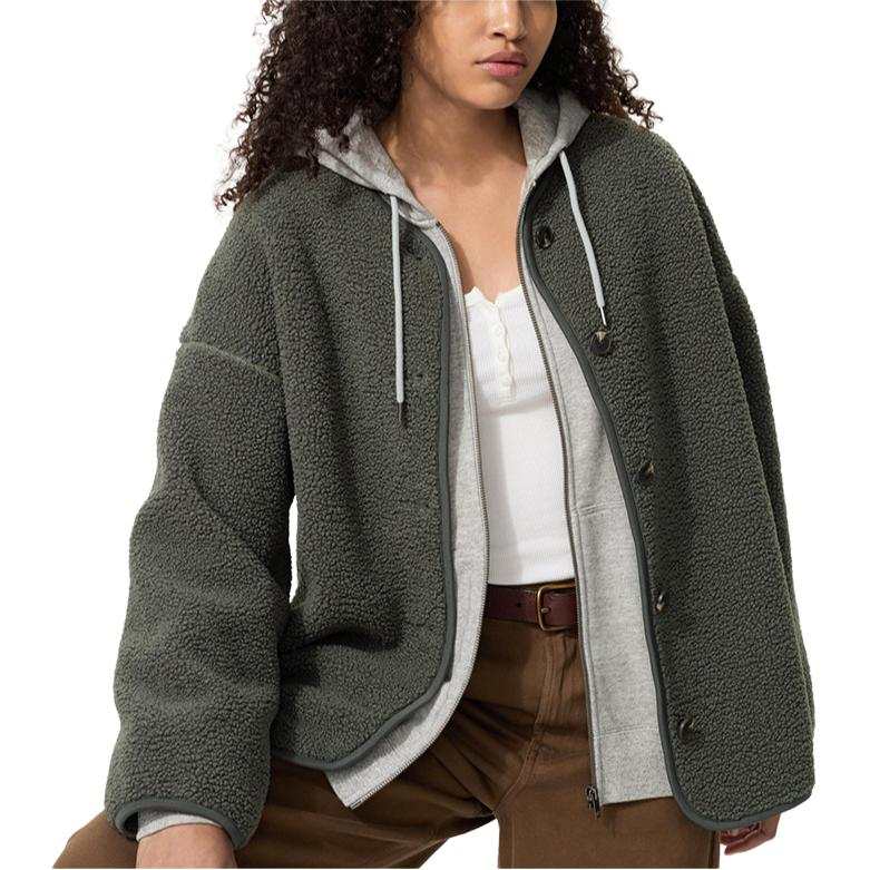 UNIQLO FW26 Velvet Jackets Women's Dark Green Moderate