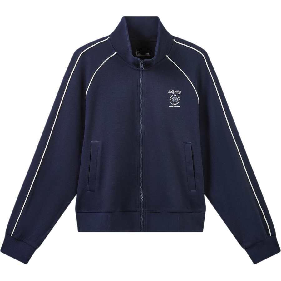 Li-Ning Li Ning Sports Life Collection Jackets Women's Lighthouse Blue Stand Collar Moderate
