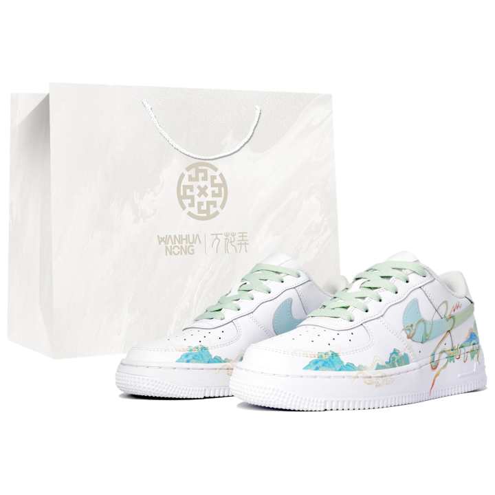 Nike Nike Air Force 1 Slip Resistant Low top Skateboard Shoes Men's White
