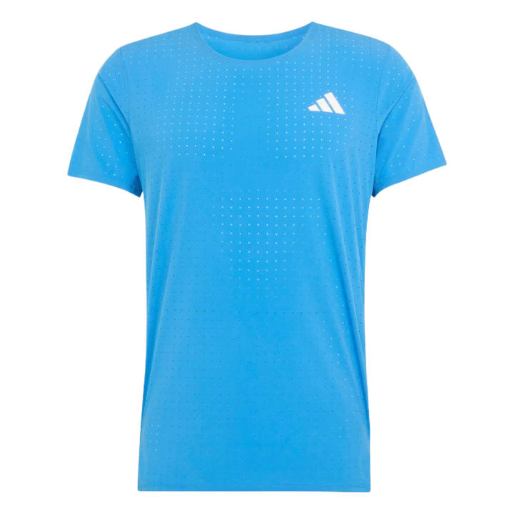 Adidas Adidas Running T Shirts Men's Bright Blue Crew Neck