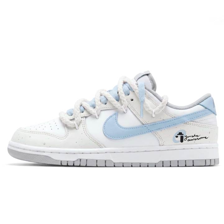 Nike Nike Dunk Skateboard Shoes Unisex Low Top White/Blue