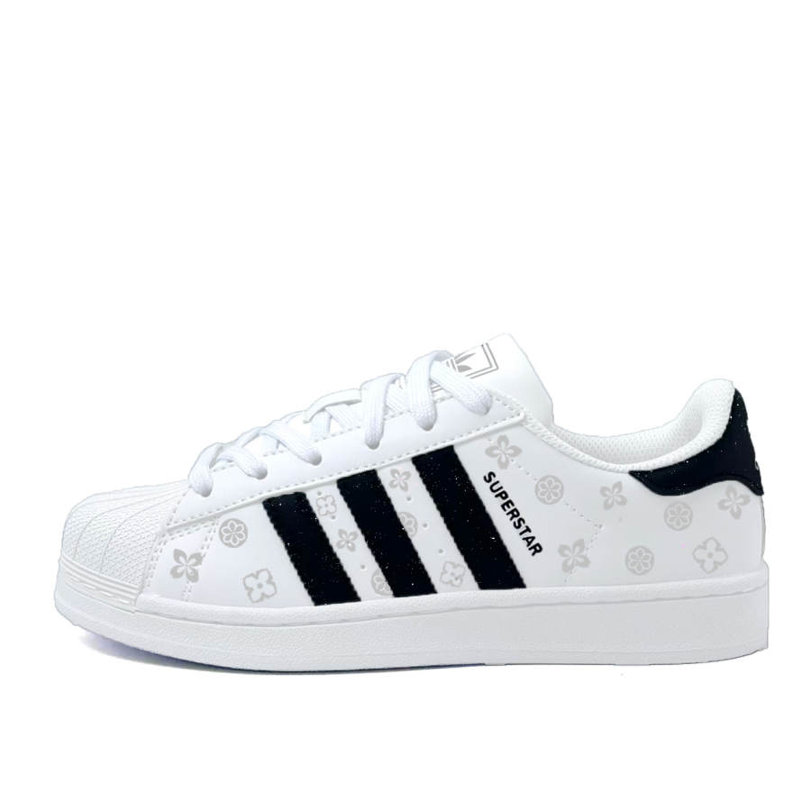 Adidas Originals SUPERSTAR Floral Shadow Trace Low top Skateboard Shoes Women's White