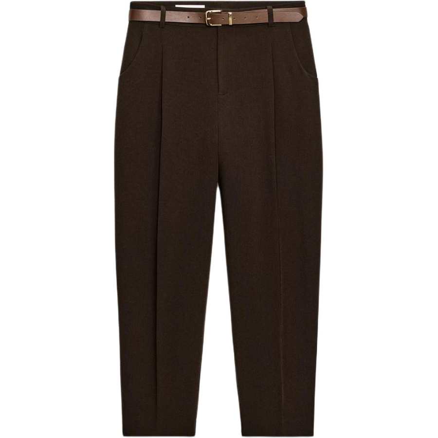 ZARA Casual Pants Women's Dark Brown Moderate