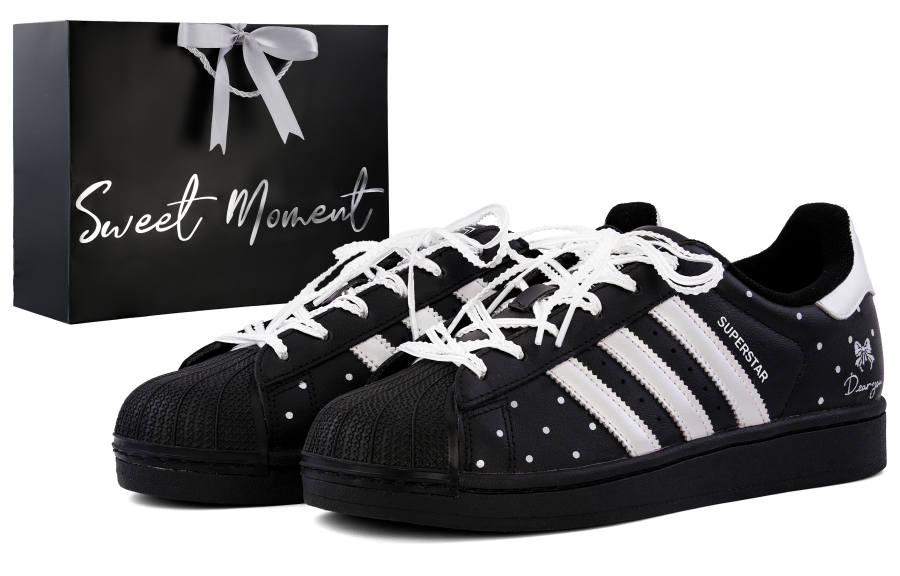 Adidas Originals Superstar 2 Skateboard Shoes Unisex Low Top Black/Silver