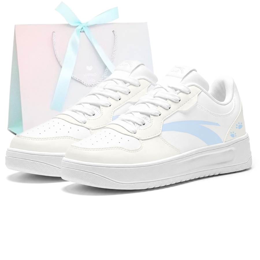 ANTA Easy Skateboard Shoes Women's Low Top Blue