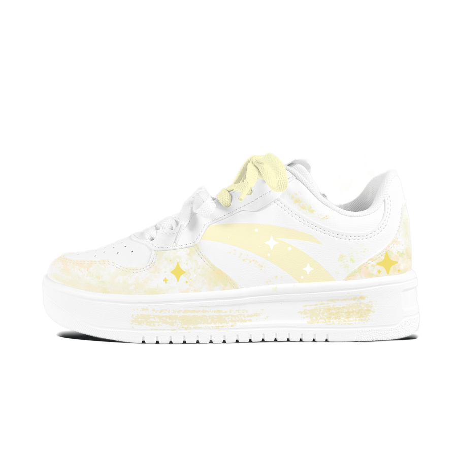 ANTA Easy Skateboard Shoes Unisex Low Top Light Yellow