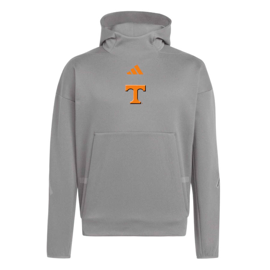 Adidas Adidas Sweatshirts Men's Team Gray Four/Bright Orange Hooded Non Detachable Moderate
