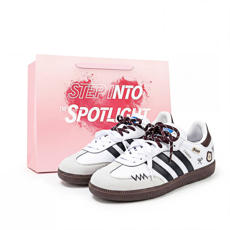 Adidas Originals SAMBA OG German Army Trainers Unisex Low Top Black White