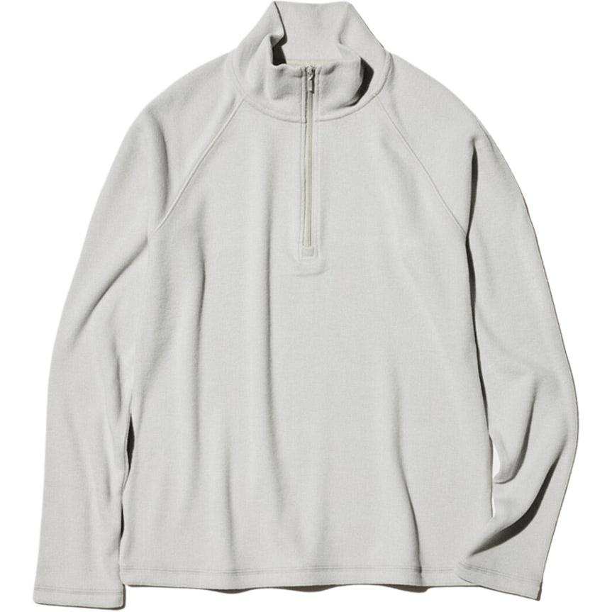 UNIQLO FW26 Sweatshirts Women's 02 Light Gray Stand Collar Moderate