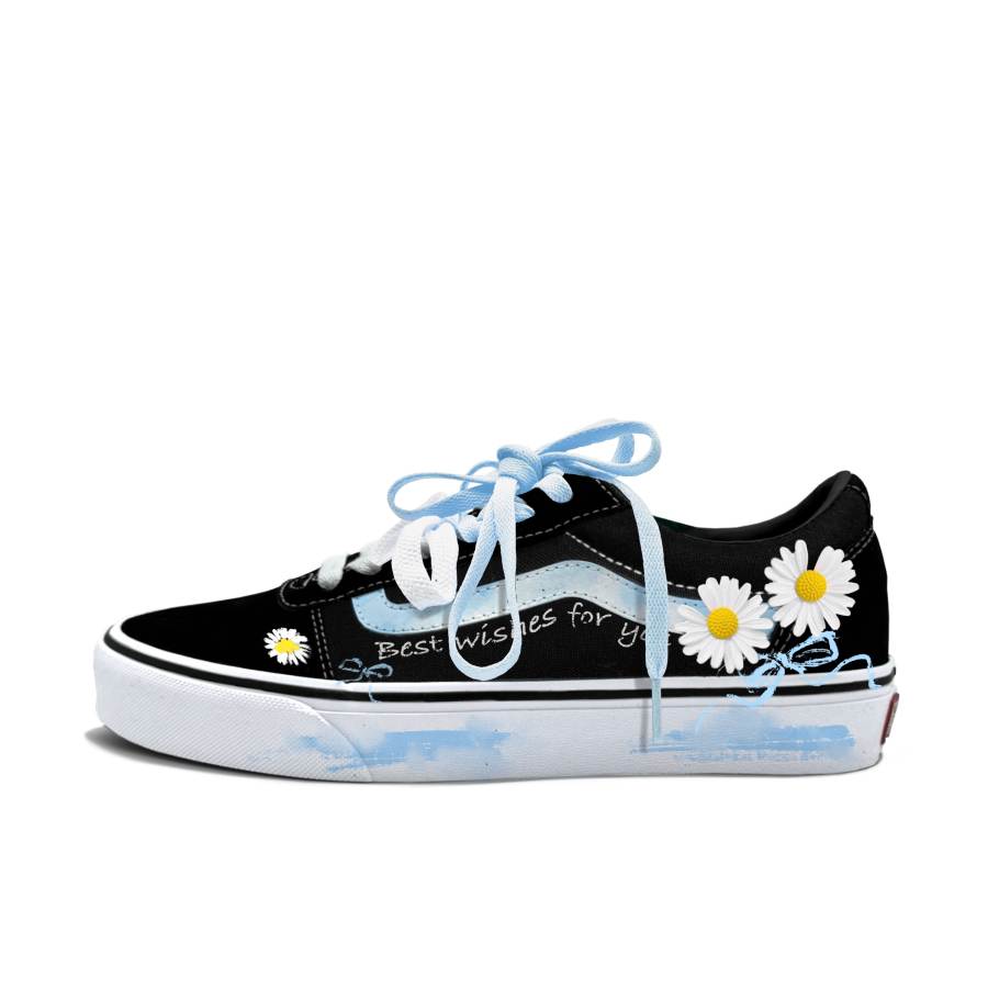 Vans Vans Ward Skateboard Shoes Men's Low Top Black/Blue