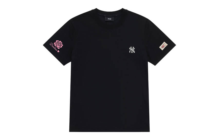 MLB MLB T Shirts Unisex Black Consider 1 Size Up Crew Neck Moderate