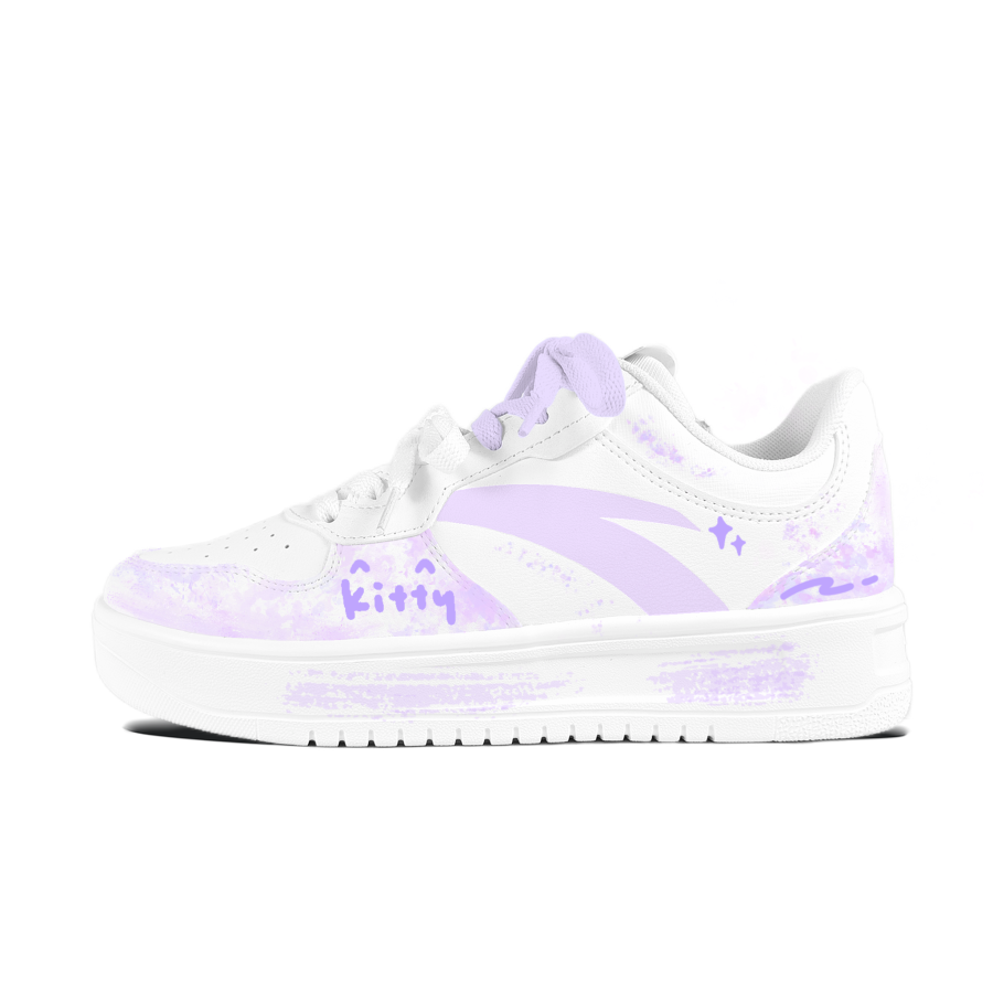 ANTA Easy Skateboard Shoes Unisex Low Top Purple