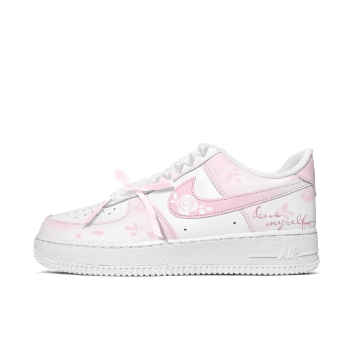 Nike Nike Air Force 1 Skateboard Shoes Men's Low Top White/Pink