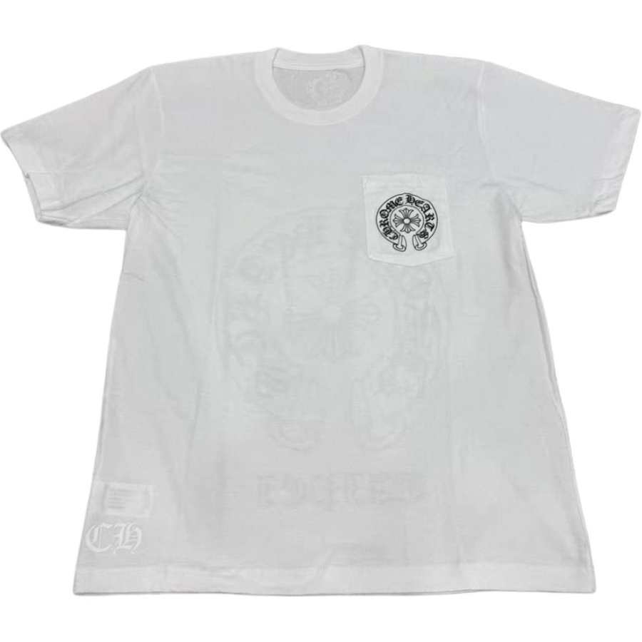 Chrome Hearts T Shirts Unisex White Crew Neck Moderate
