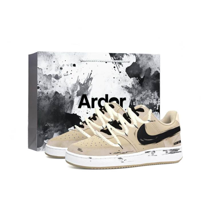Nike Nike Court Vision Low Skateboard Shoes Men's Low Top Brown