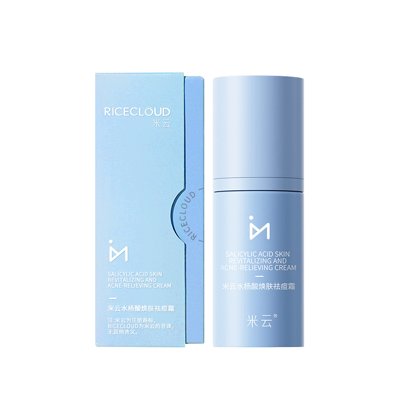 MIYUN Salicylic Acid Skin Renewal Acne Cream Soothing Oily Skin, Sensitive Skin, Acne Prone Skin 15g/piece, Cosmetics