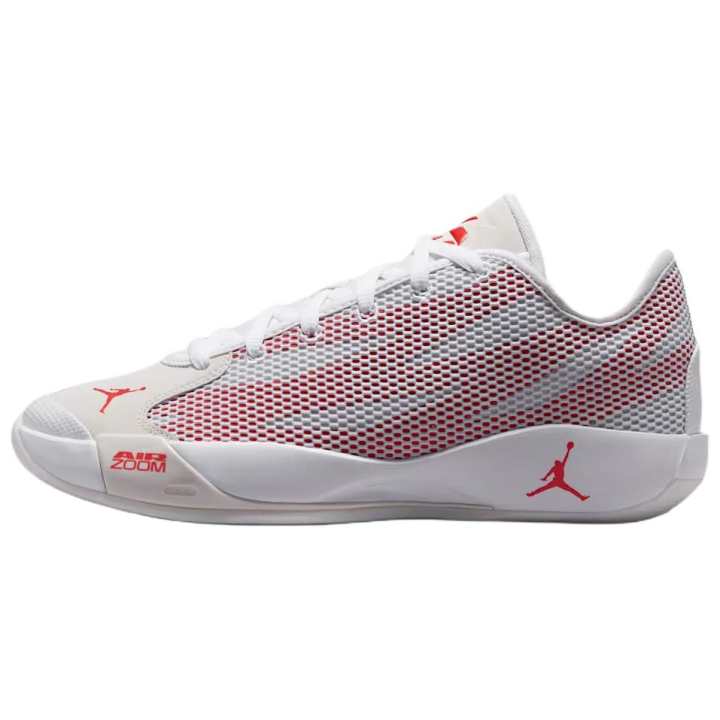 Jordan Jordan Luka .77 Basketball Shoes Unisex Low Top White/Swan/Spicy Red