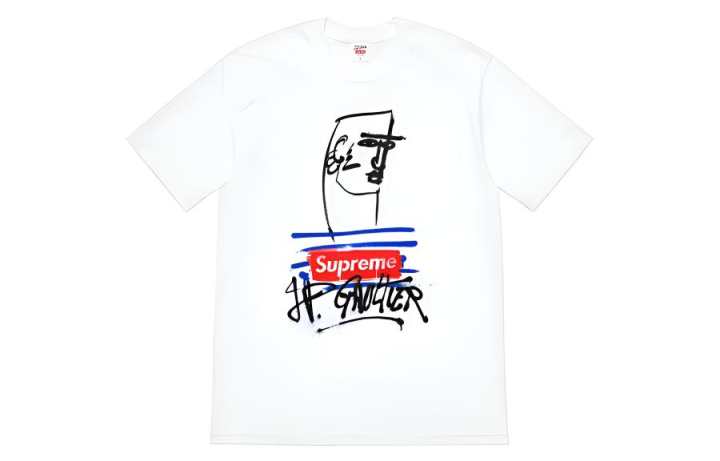 Supreme Supreme x Jean Paul Gaultier Tee White SS19 T Shirt Unisex White