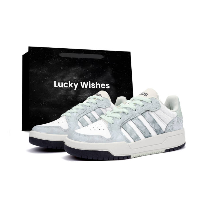Adidas Adidas ENTRAP Skateboard Shoes Unisex Low Top White/Gray/Green