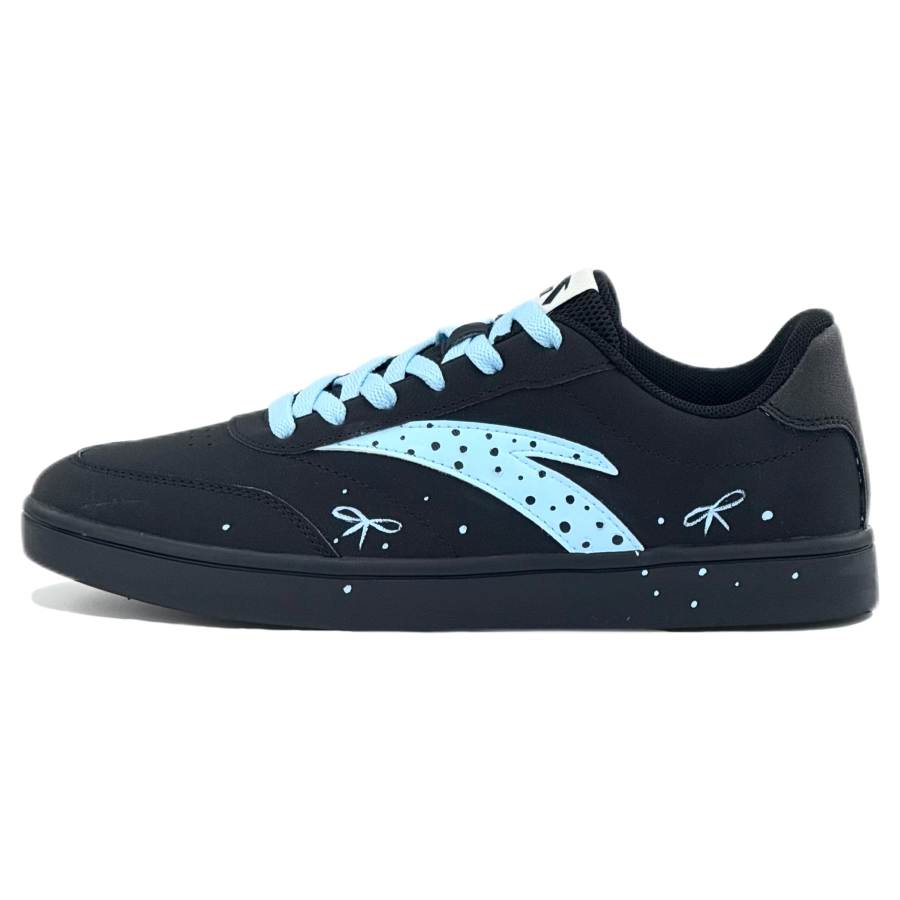 ANTA Active Skateboard Shoes Women's Low Top Black/Blue