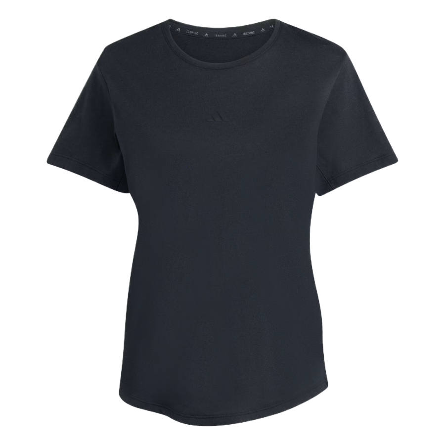 Adidas Adidas ESSENTIALS Yoga T Shirts Women's Black Crew Neck
