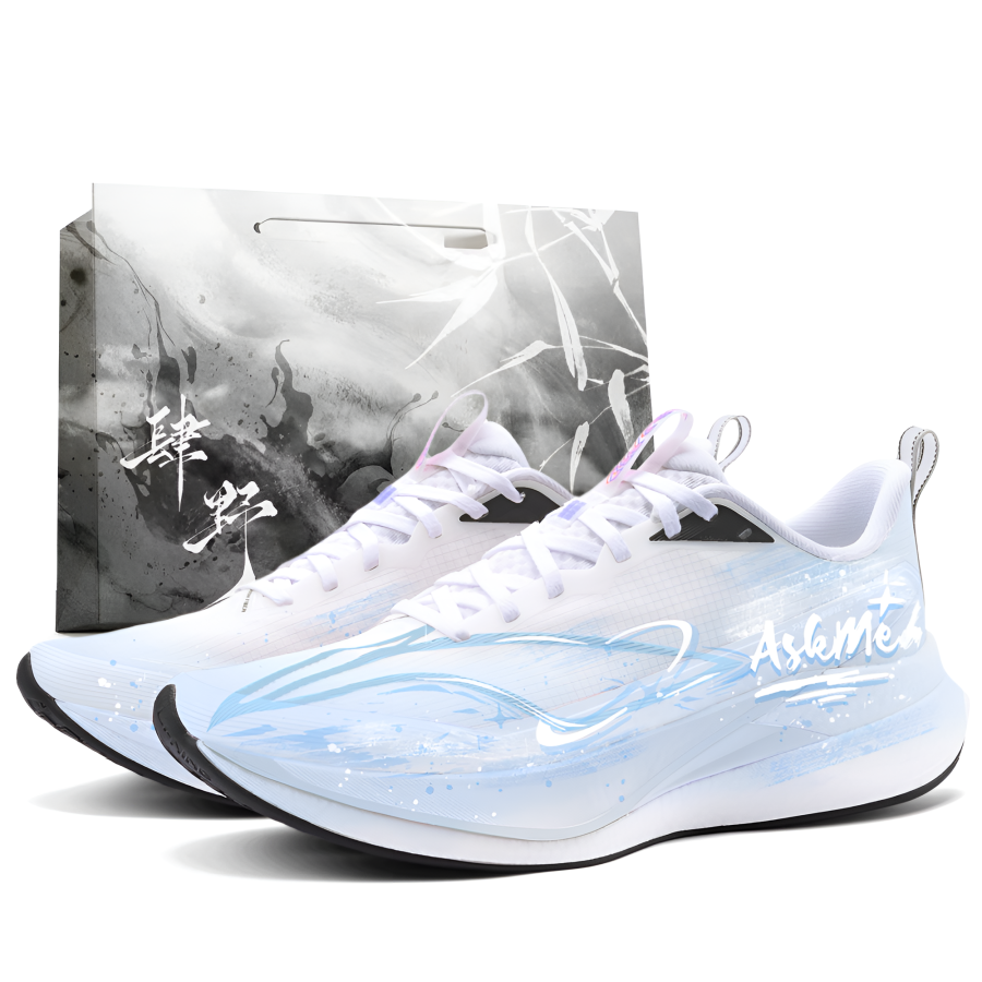 Li-Ning Li Ning Red Hare 9 PRO Running Shoes Men's Low Top White Ice Blue Gradient