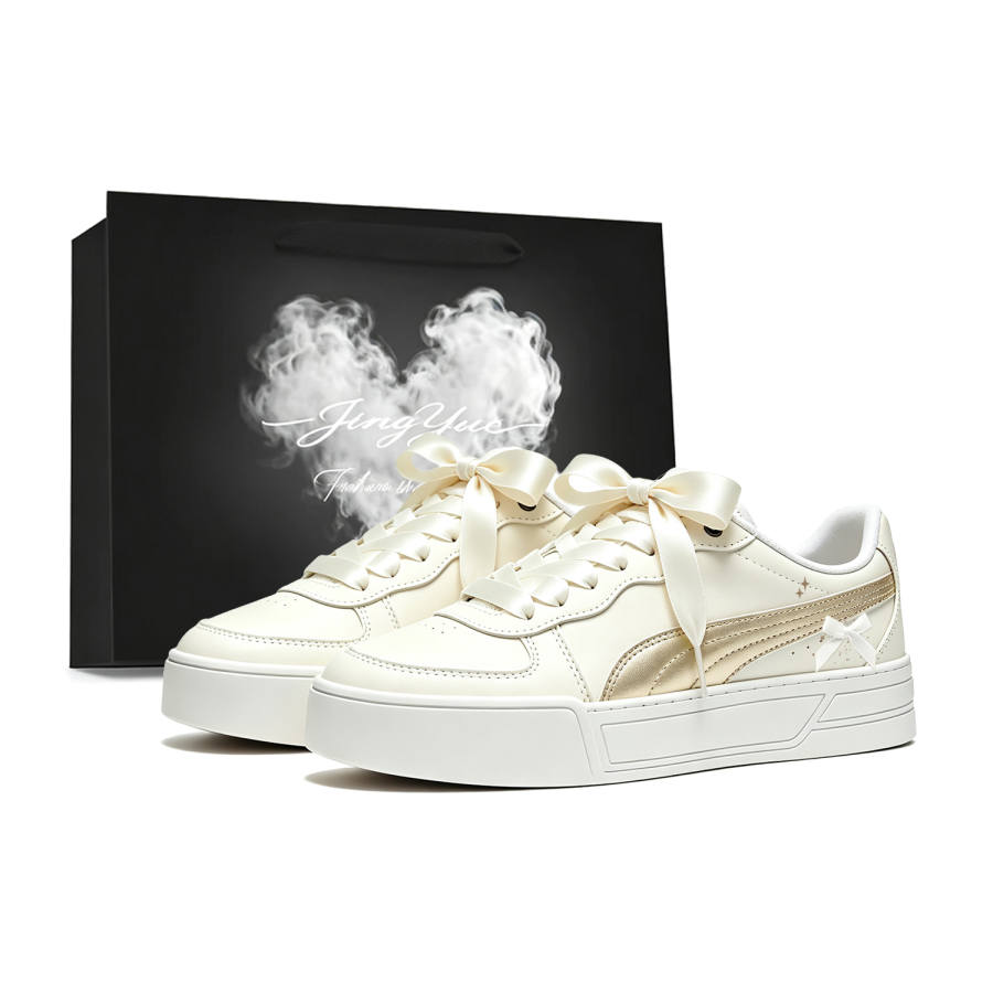 PUMA Skye Skateboard Shoes Women's Low Top Gold