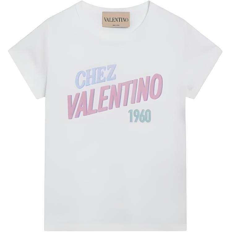 Valentino T Shirts Women's White Crew Neck Moderate