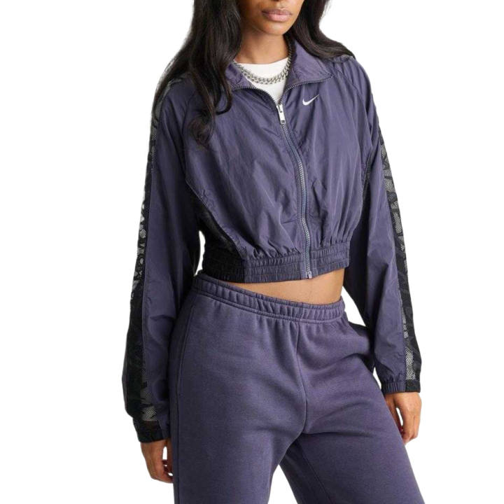 Nike Nike Jackets Women's Plaid Pattern/Black/White Turtleneck Moderate