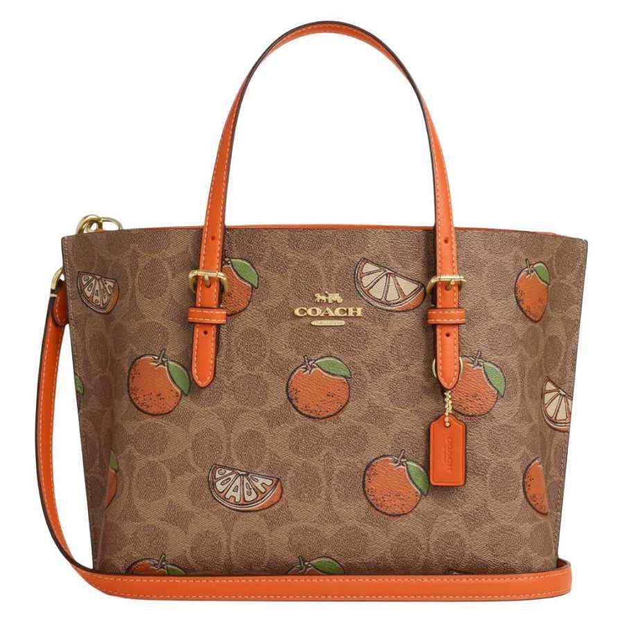 COACH Mollie Coated Canvas Tote Bag, Shopping Bag, Crossbody Bag, One Shoulder Handbag Medium Women's Multicolor