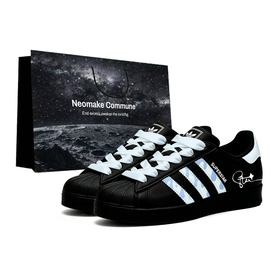 Adidas Adidas Originals Superstar Skateboard Shoes Unisex Low Top Blue